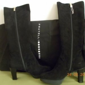 Fratelli Rossetti suede boots black - size US 5.5
